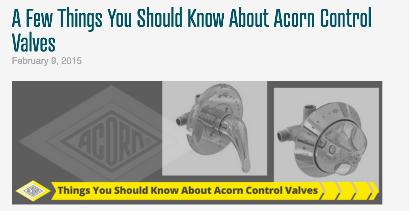 Manufacturer News What You Need to Know About Acorn Control Valves